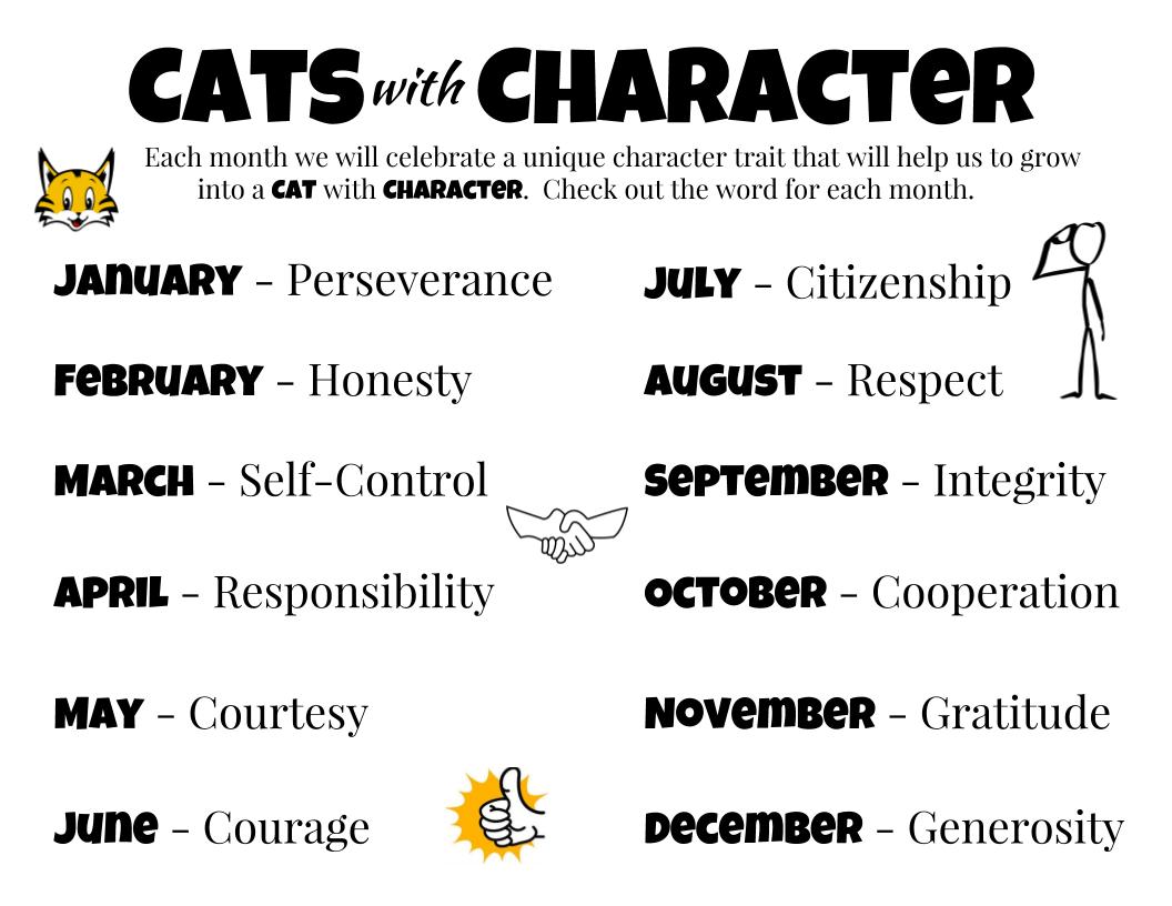 Drexel r iv school district character traits of the month